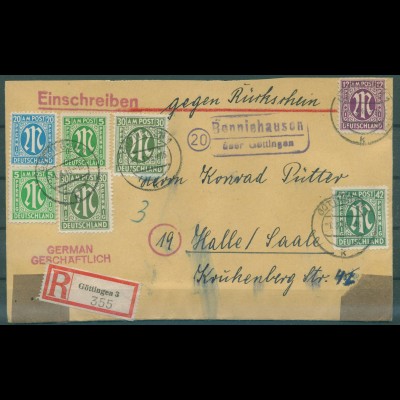 BIZONE 1945 Nr 3z Brief (920719)