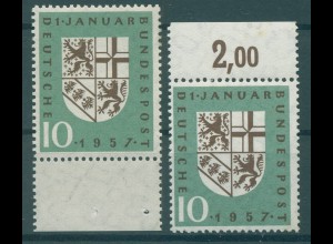 BUND 1957 Nr 249I+II postfrisch (920833)