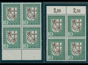 BUND 1957 Nr 249I+II postfrisch (920834)