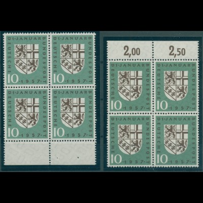 BUND 1957 Nr 249I+II postfrisch (920834)