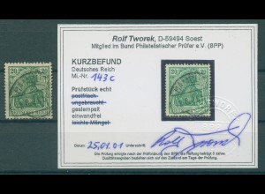 DEUTSCHES REICH 1920 Nr 143c gestempelt (920903)
