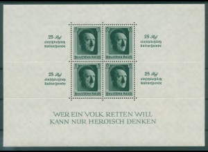 DEUTSCHES REICH 1937 Block 9 postfrisch (921094)