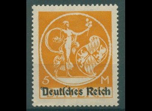 DEUTSCHES REICH 1920 Nr 136 V gestempelt (921103)
