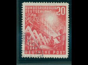 BUND 1949 PLATTENFEHLER Nr 112 III gestempelt (921320)