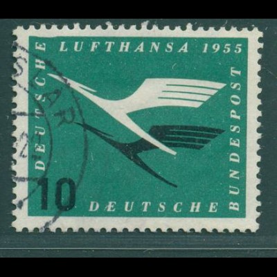BUND 1955 PLATTENFEHLER Nr 206 II gestempelt (921340)