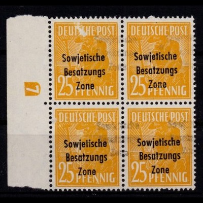 SBZ 1948 Nr 191 DD/DZ ohne Gummi (921553)